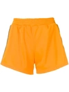 Chiara Ferragni Flirting Side Stripe Shorts In Orange