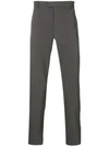 Prada Side Stripe Tailored Trousers In Grey