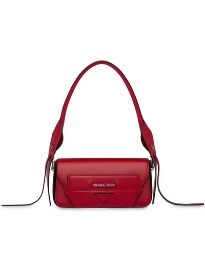 Prada Manuelle Shoulder Bag In Red