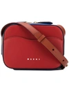 Marni Boxy Crossbody Bag In Red