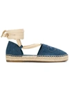 Prada Laced-up Espadrilles - Blue