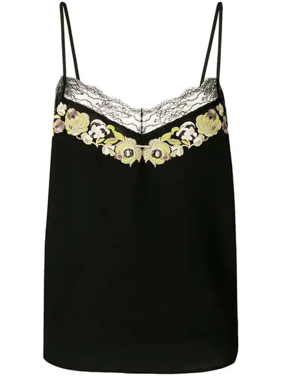 Etro Lace Trimmed Cami Top In Black