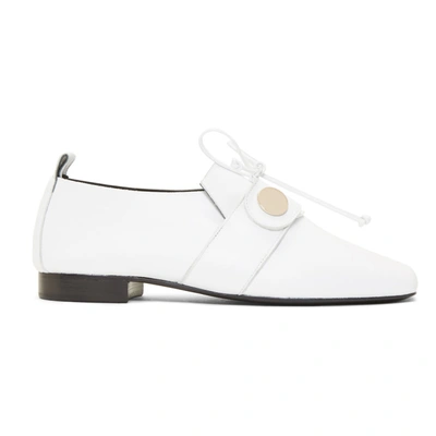 Pierre Hardy White Penny Loafers