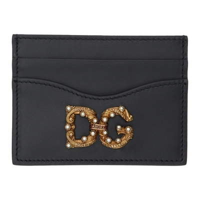 Dolce & Gabbana Dolce And Gabbana Black Pearls Card Holder