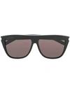 Saint Laurent Rhinestone Embellished Sunglasses In Black