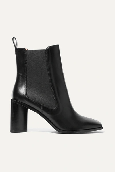 Acne Studios Bethany Leather Ankle Boots In Black