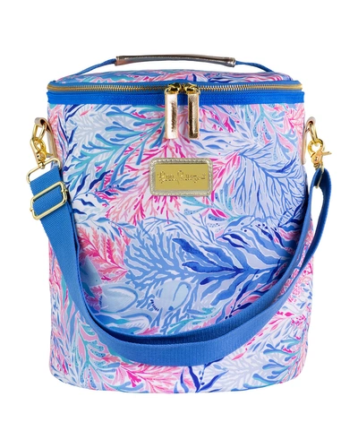 Lilly Pulitzer Kaleidoscope Coral Beach Cooler In Kldscp Coral