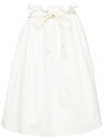 Atlantique Ascoli Rope Skirt In White