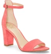 Vince Camuto Corlina Ankle Strap Sandal In Geranium Pink Suede