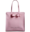 Ted Baker Large Almacon Bow Detail Icon Tote - Purple In Light Purple