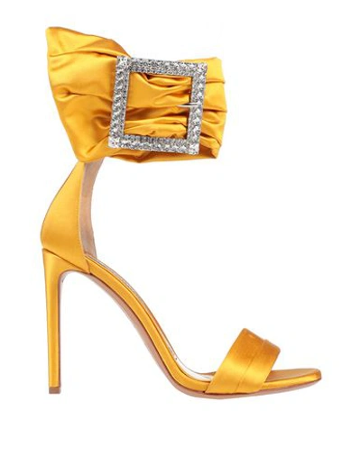 Alexandre Vauthier Yasmin Sandal In Ocra