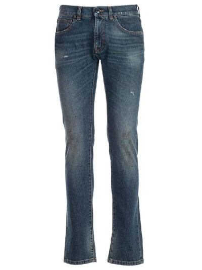 Etro Slim-fit Jeans In Blu