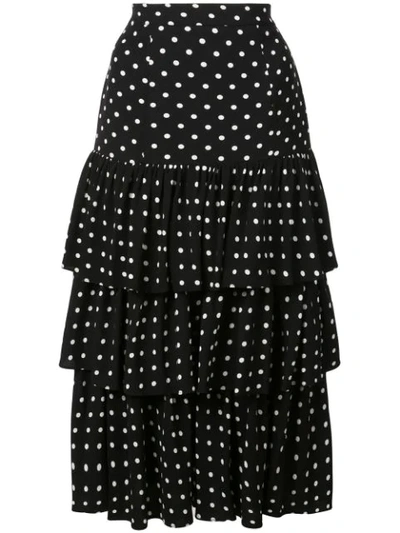 Cinq À Sept Cinq A Sept Rowena Skirt In Black & White In Black White