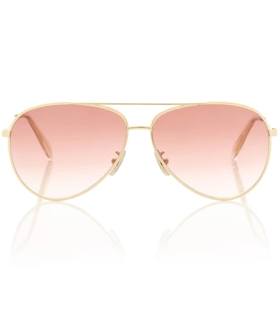 Celine Aviator Gradient Sunglasses In Clear