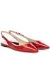 Jimmy Choo Women's Erin Patent Leather Slingback Flats In Red