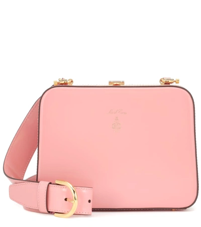 Mark Cross Juliana Frame Leather Shoulder Bag In Pink