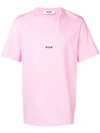 Msgm Logo Print T-shirt In Pink