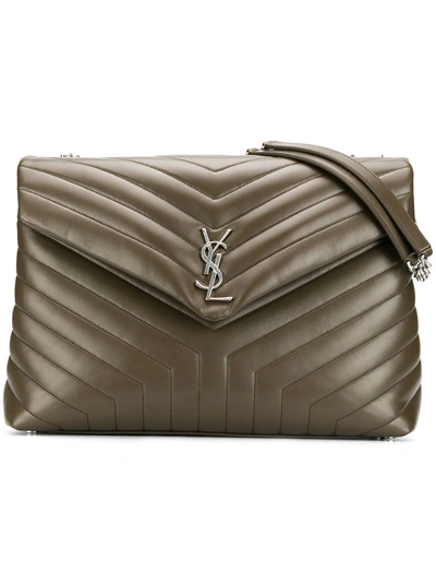 Saint Laurent Monogram Shoulder Bag - Brown