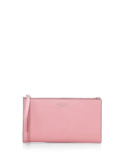Kate Spade Sylvia Large Continental Wristlet In Roco Pink