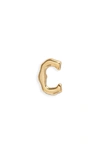 Rebecca Minkoff Jewelry Initial Stud Earring In Gold-c