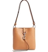 Rebecca Minkoff Small Megan Leather Crossbody Feed Bag - Brown In Honey