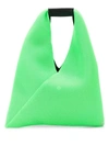 Mm6 Maison Margiela Japanese Triangle Tote Bag In Green