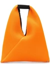 Mm6 Maison Margiela Japanese Triangle Tote Bag In Orange
