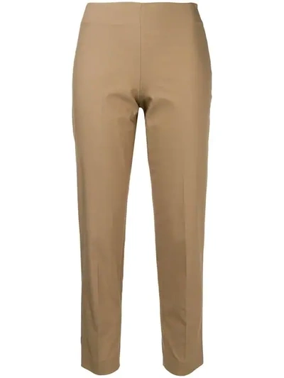 Brunello Cucinelli Cropped Slim Trousers In Neutrals