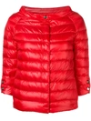 Herno Quilted Metallic Jacket - Red