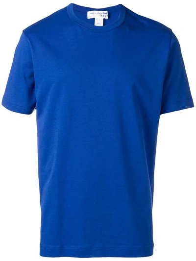 Comme Des Garçons Shirt Logo-print T-shirt In Blue