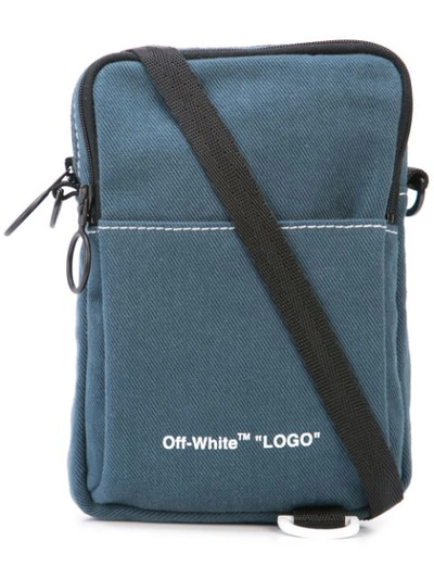 Off-white Logo Cross Body Bag - 蓝色 In Blue