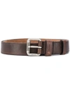 Prada Classic Buckle Belt In Brown