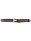 Prada Classic Thin Belt In Red