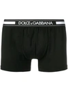 Dolce & Gabbana Logo Waistband Boxers In Black