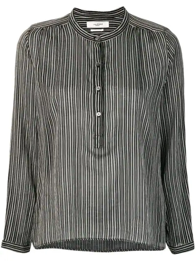 Isabel Marant Étoile Striped Shirt In Black