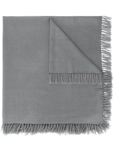 Isabel Marant Tassel Shawl Scarf In Grey