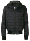 Canada Goose Zipped Padded Jacket In Black