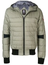 Canada Goose Zipped Padded Jacket In Green