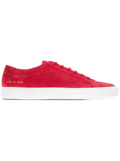 Common Projects Classic Tennis Shoes In Red