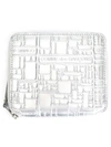 Comme Des Garçons Embossed-logo Wallet In Grey