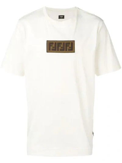 Fendi Patch Detailed T-shirt In White