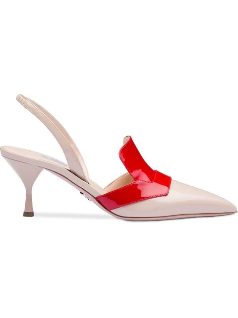 prada cap toe slingback