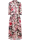 Anjuna Printed Maxi Dress In Red