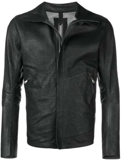 Isaac Sellam Experience Crinkled Flight Leather Jacket In Black