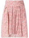 Isabel Marant Floral Print A-line Mini Skirt In Pink