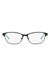 Tiffany & Co 51mm Optical Glasses In Black/ Blue