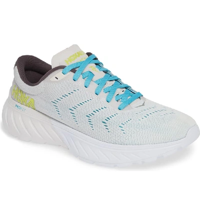 Hoka One One Mach 2 Running Shoe In White/ Nimbus Cloud