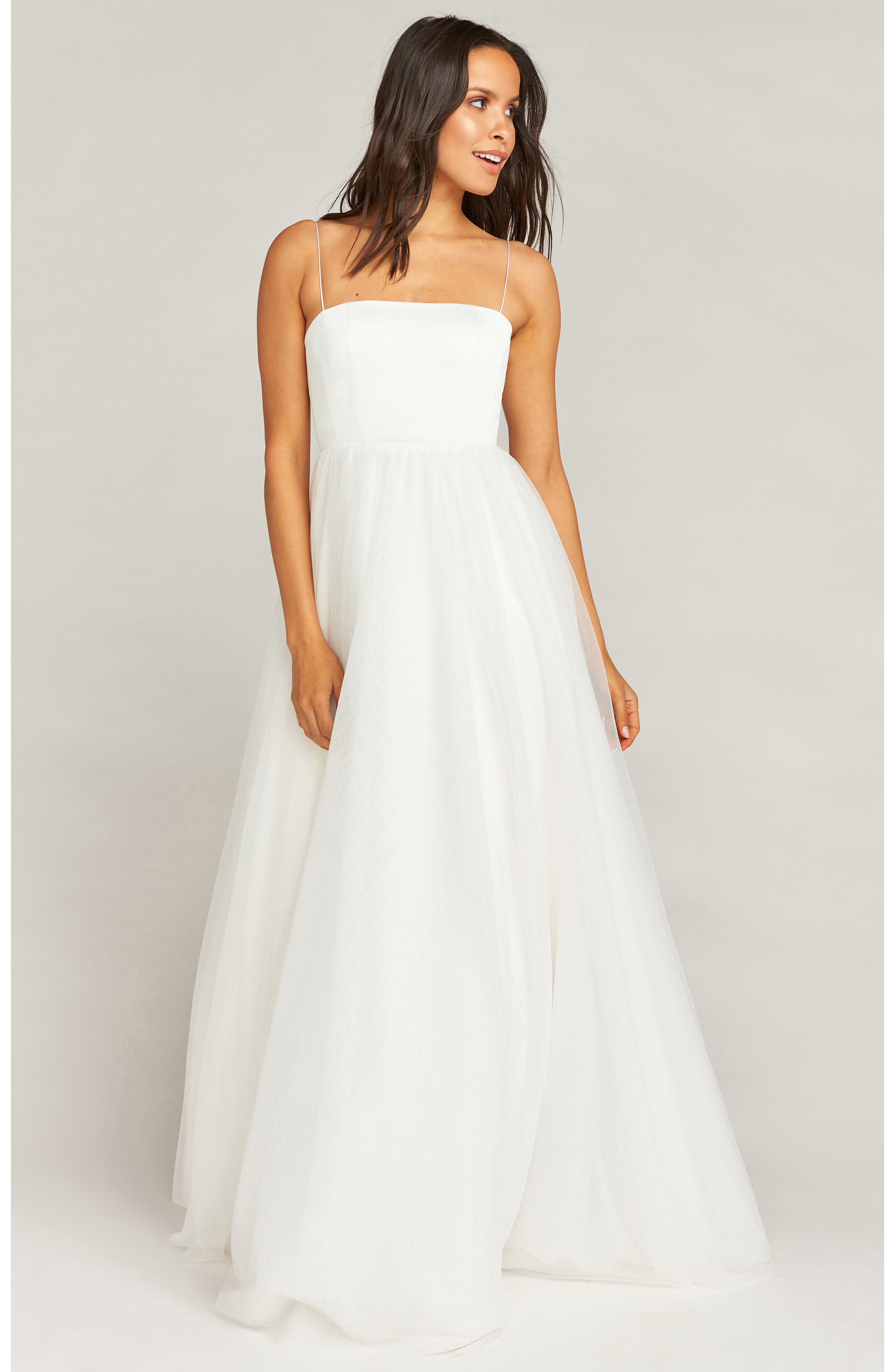 Show Me Your Mumu Palace Strapless Tulle Wedding Dress In