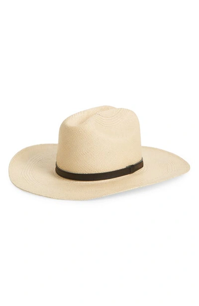 Frye Woven Panama Straw Hat In Tanned