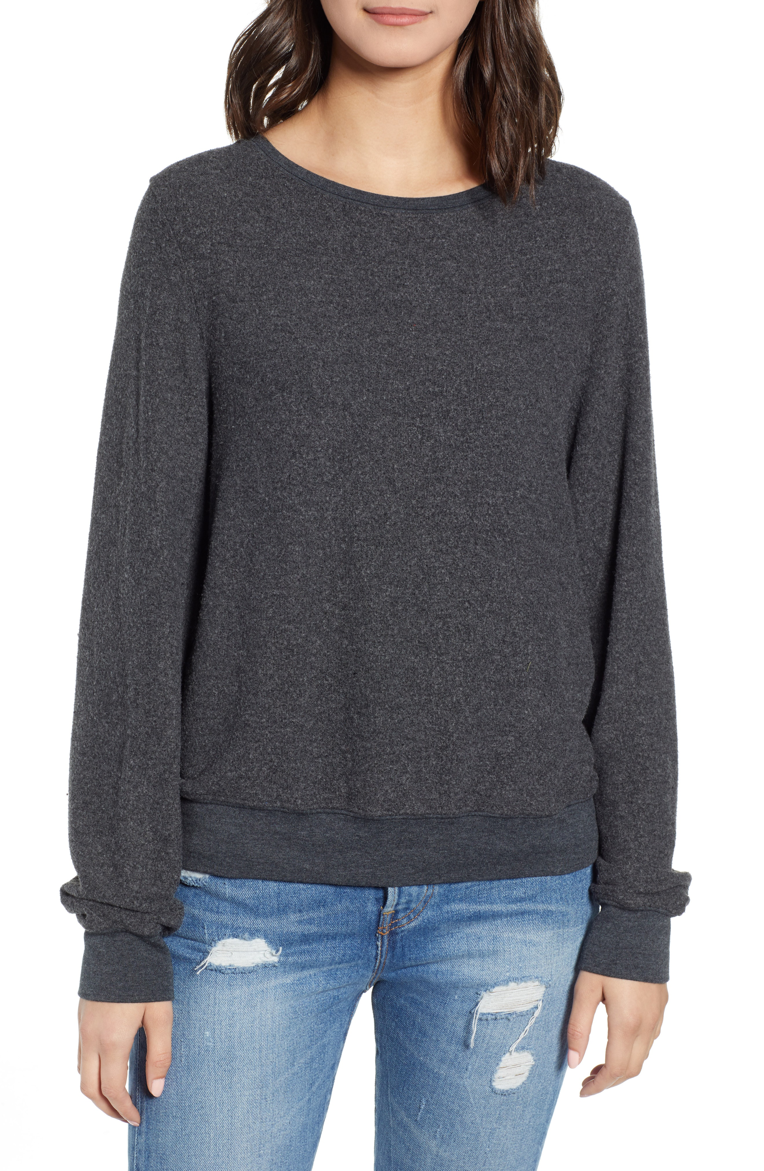 black baggy sweatshirt